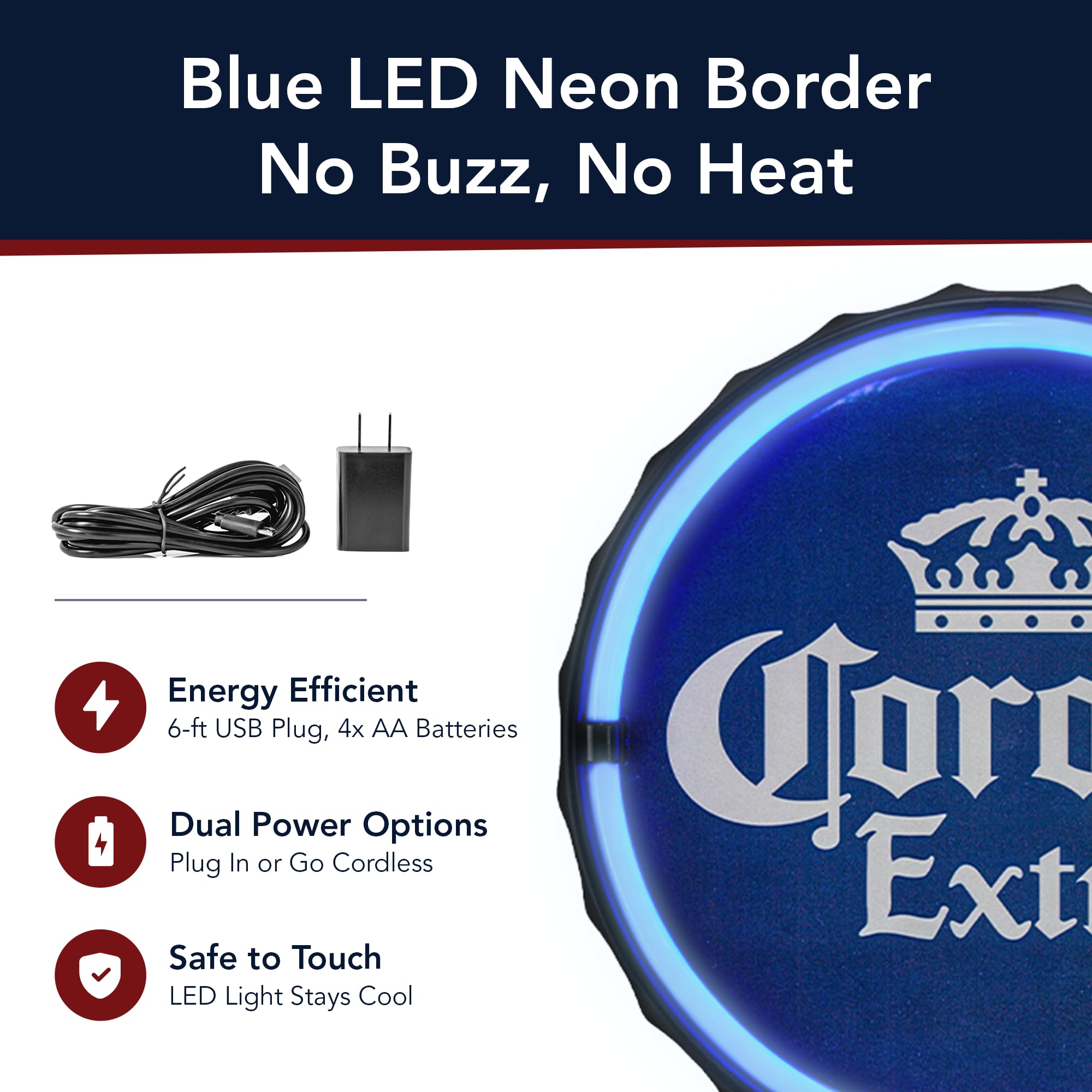 CORONA EXTRA ネオン管 コロナ エキストラ 王冠型 LED ロープ ネオンサイン CORONA EXTRA